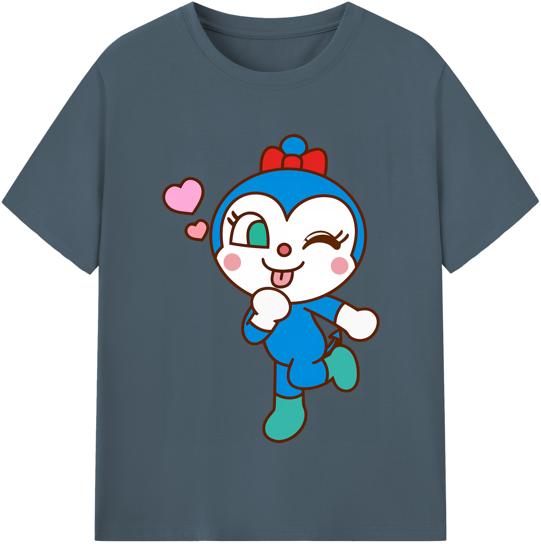 （画像用） アンパンマン Anpanman 綿100％半袖Tシャツ（フロントプリント）